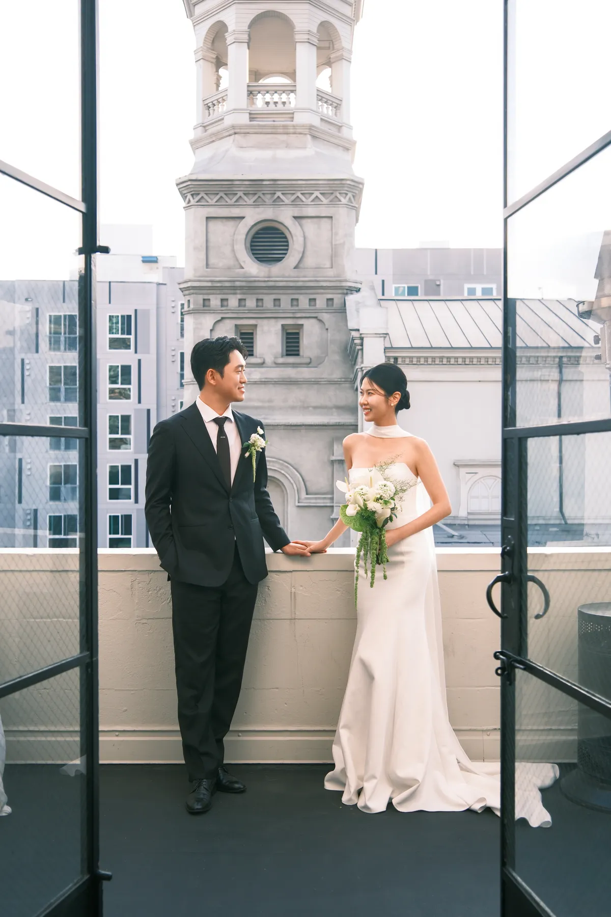 Wedding couple portraits